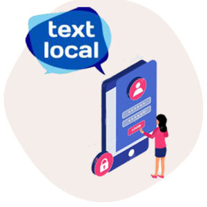 Textlocal gateway for login with phone number